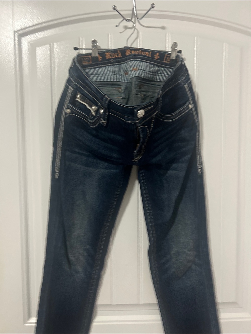 Rock Revival Women’s Dark Indigo Flo Skinny size 30